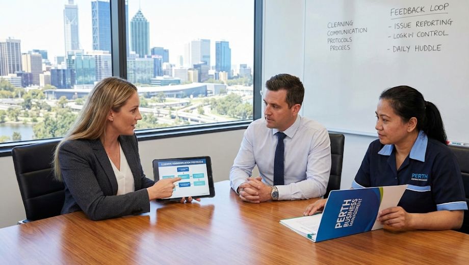 Cleaning communication Perth business management