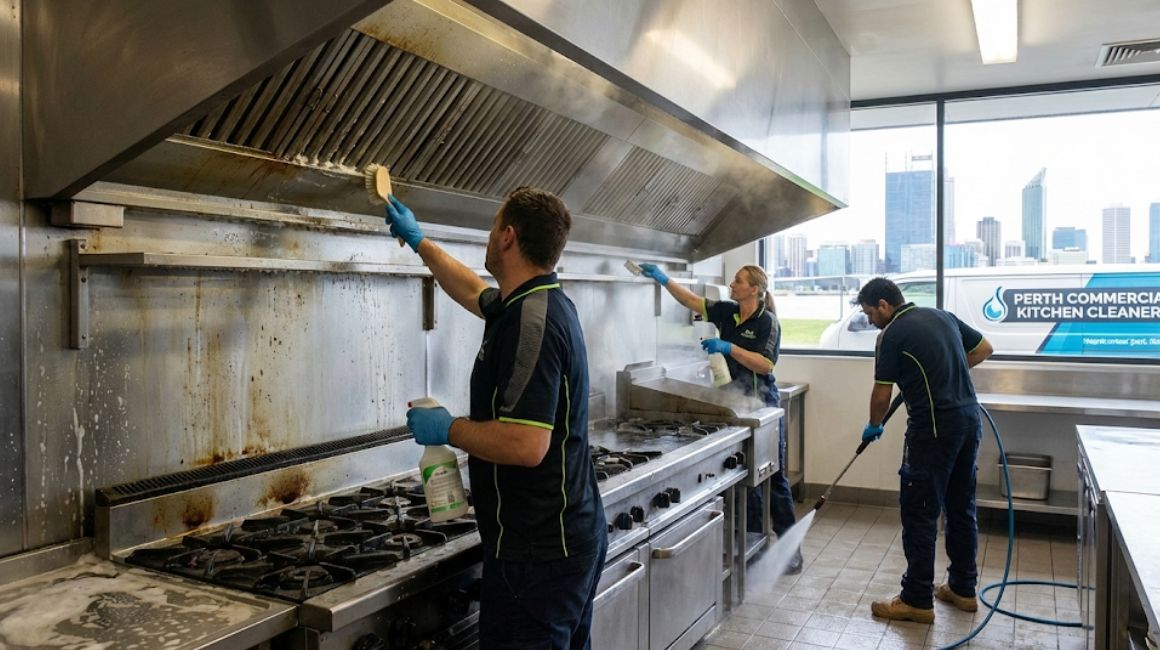 Commercial kitchen deep cleaning Perth restaurant