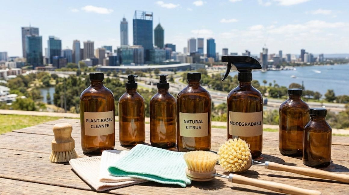 Green cleaning products eco-friendly sustainable Perth