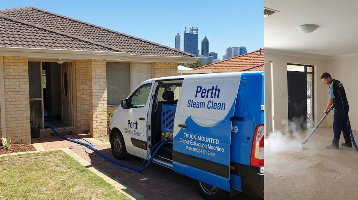 Hot water extraction carpet cleaning Perth process