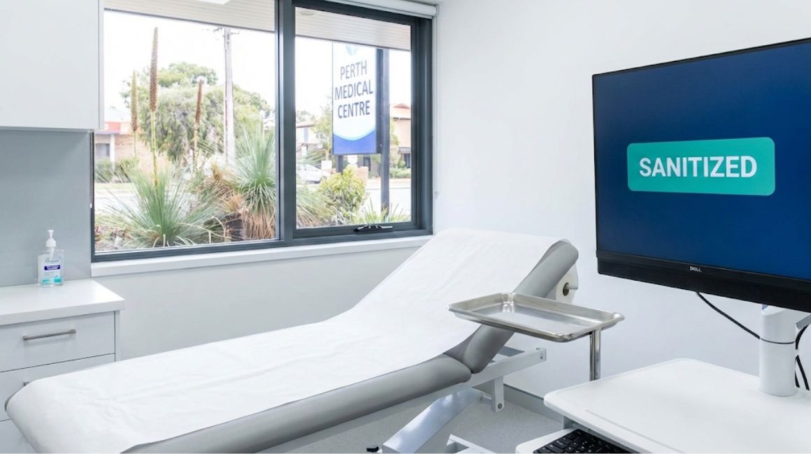 Clean medical consultation room Perth clinic