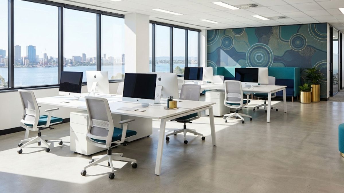 Professional workstation cleaning in Perth office