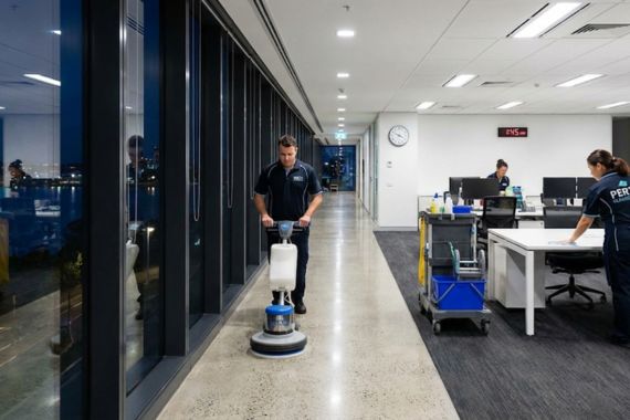 Overnight commercial cleaning Perth office building