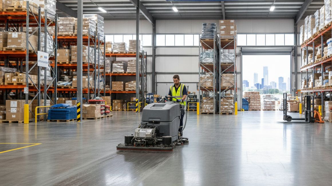 Professional warehouse cleaning Perth industrial