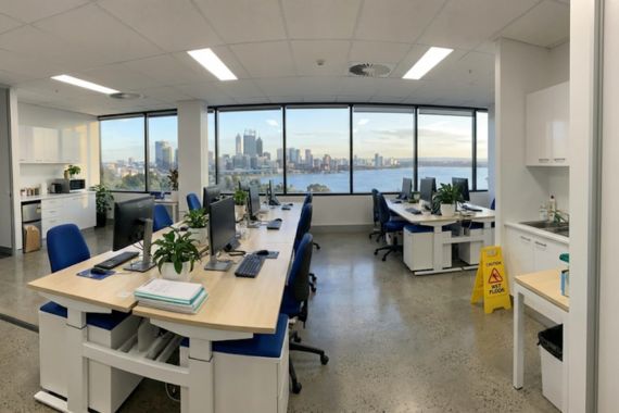 Weekly cleaning service Perth office